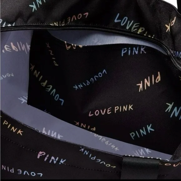 NWT PINK Victoria's Secret Weekender Tote Bag - Picture 4 of 4
